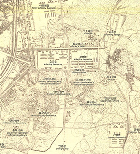 1921년 군사시설 및 주요 시설물 현황